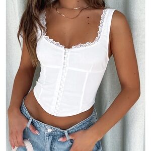 White Fox Into You Bustier Top